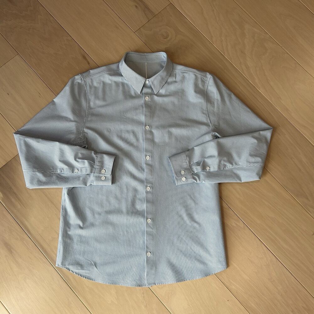Lululemon Button Up Striped Shirt Long Sleeve Men’s Large